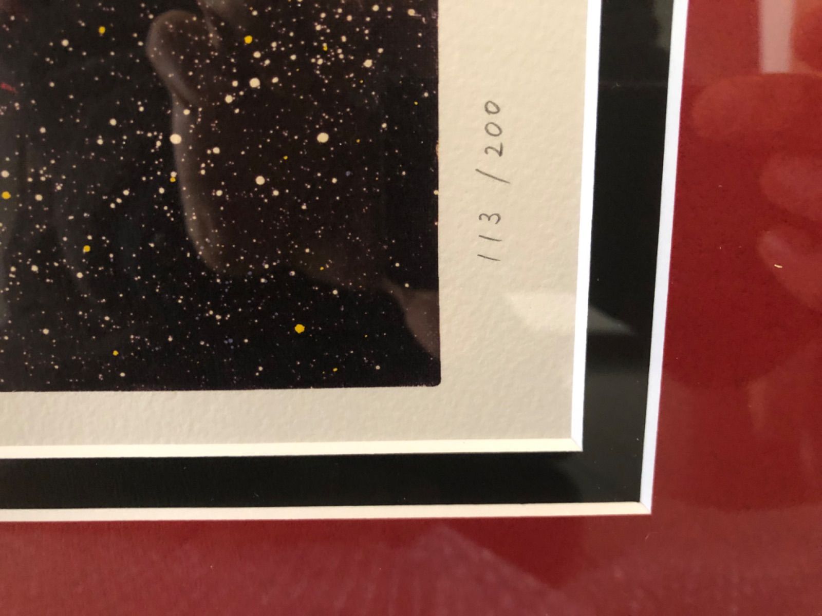 深見東洲 絵画 『バラ星雲』リトグラフ エディションナンバー 91/200