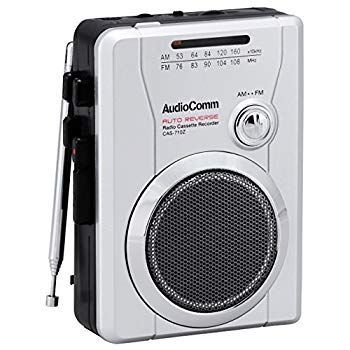 【】OHM AudioComm ラジオカセット AM/FM ラジオ番組録画可能 CAS-710Z qqffhab