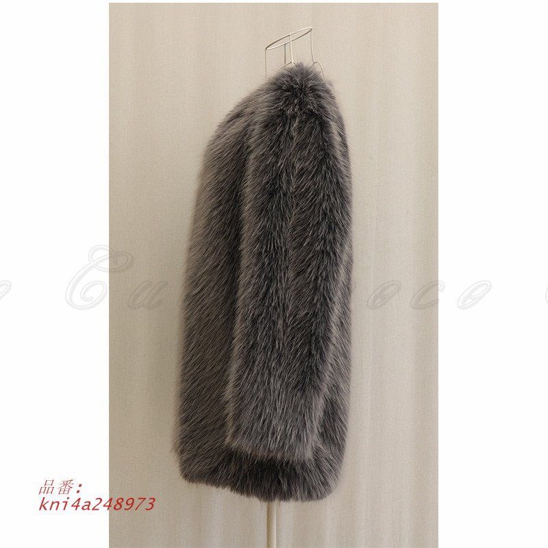 残りわずか フェイクファーコート レディース 柔らかい生地 もこもこ エレカジュアル ナチュラル ギフト 上質 クリスマス 立体感 贈り物 お尻が隠れる kni4a248973