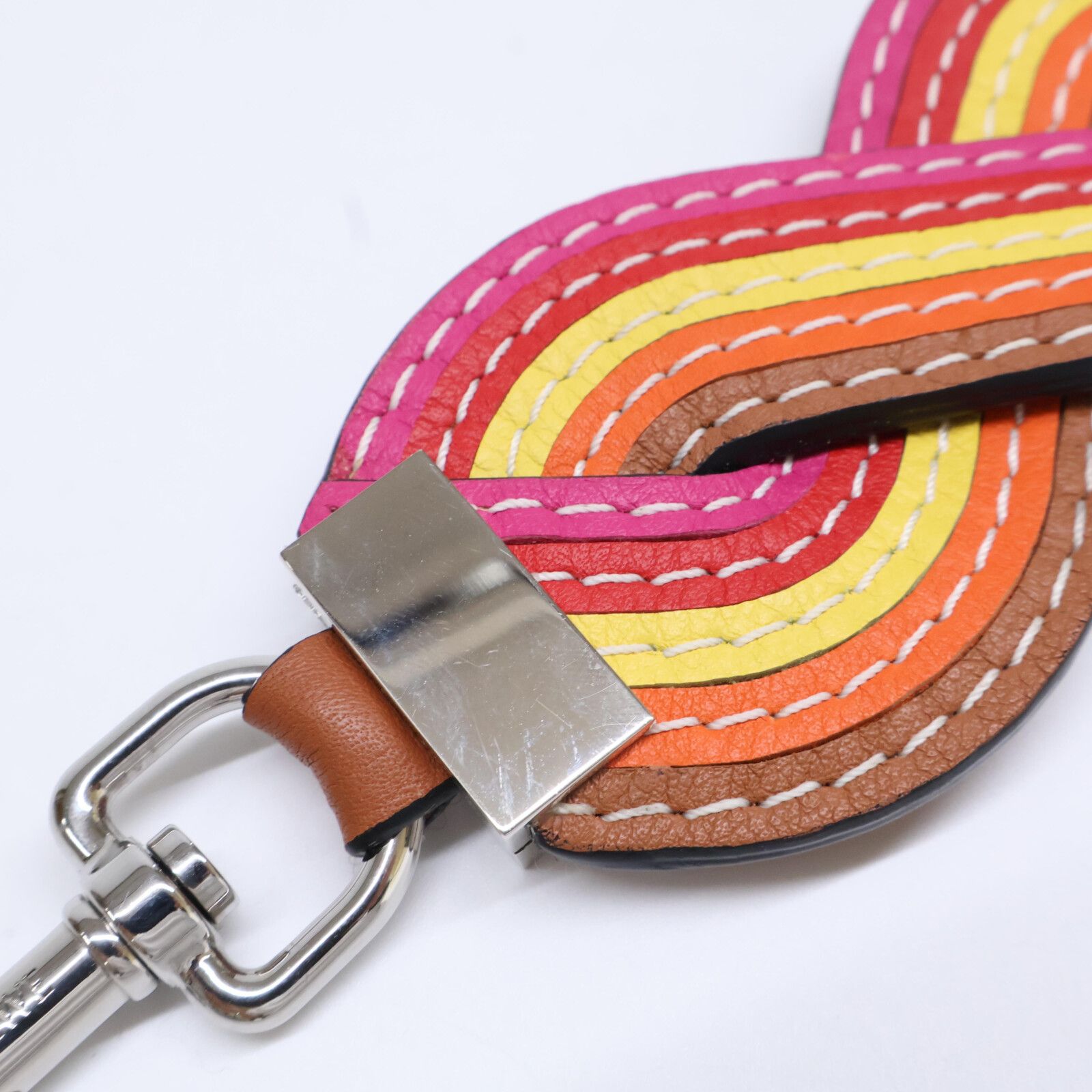 お値下げ　LOEWE ロエベ　レインボー　レザー バッグストラップ LOEWE ロエベ WAVY RAINBOW STRAP ウェービー レインボー レザー