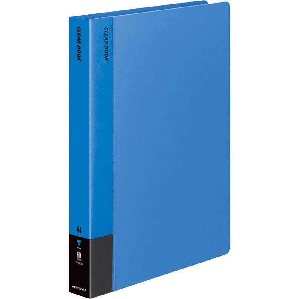 まとめ買い コクヨ クリヤーブック 固定式 替背紙式 青 A4縦 60枚ポケット ラ-585B 3冊セット