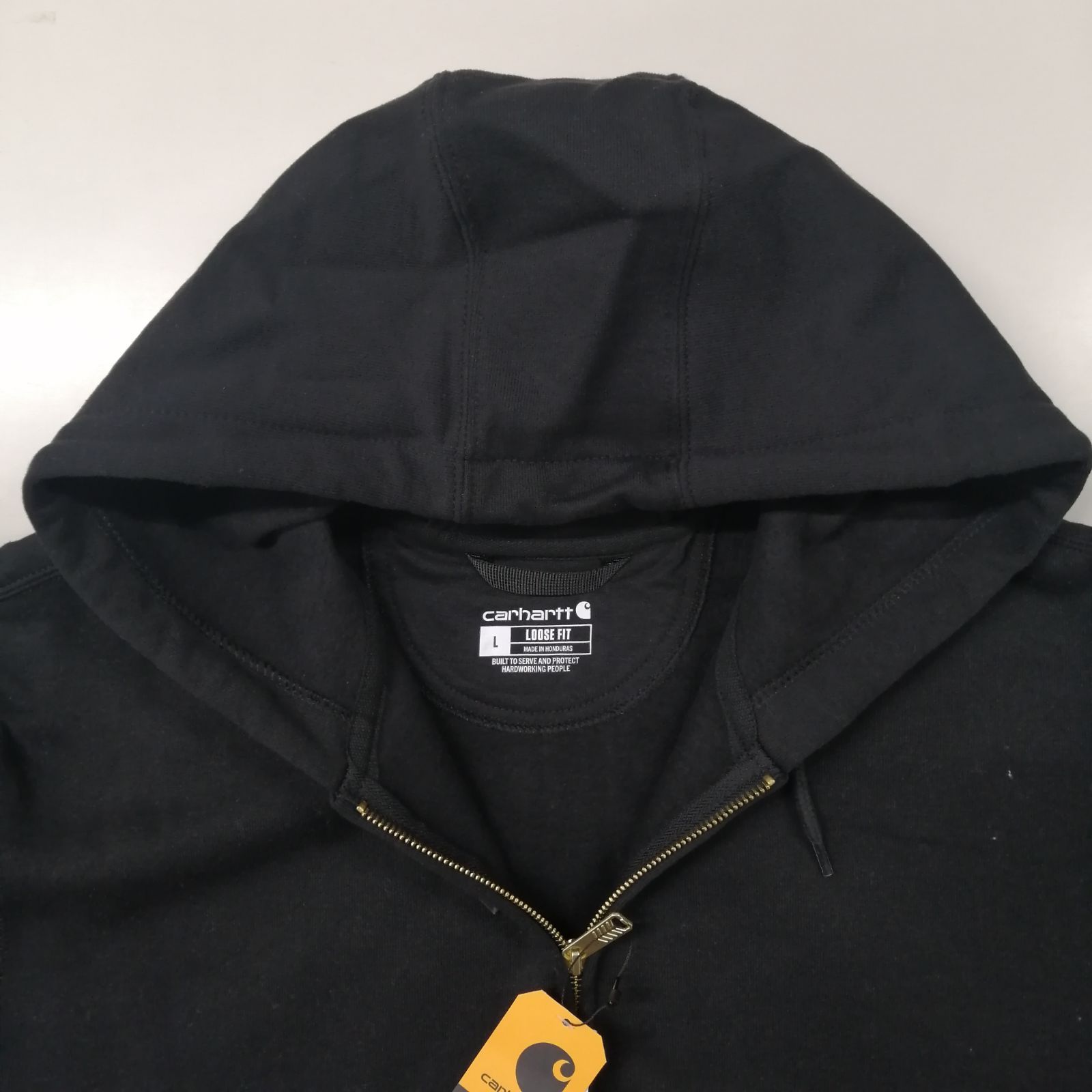新品】【Carhartt／カーハート・ZIPパーカー(ブラック)】ストリート