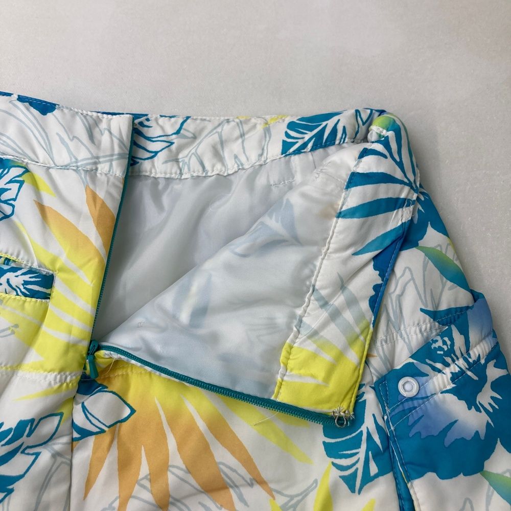 サイズ：SS CALLAWAY キャロウェイ 中綿スカート ボタニカル柄 ブルー