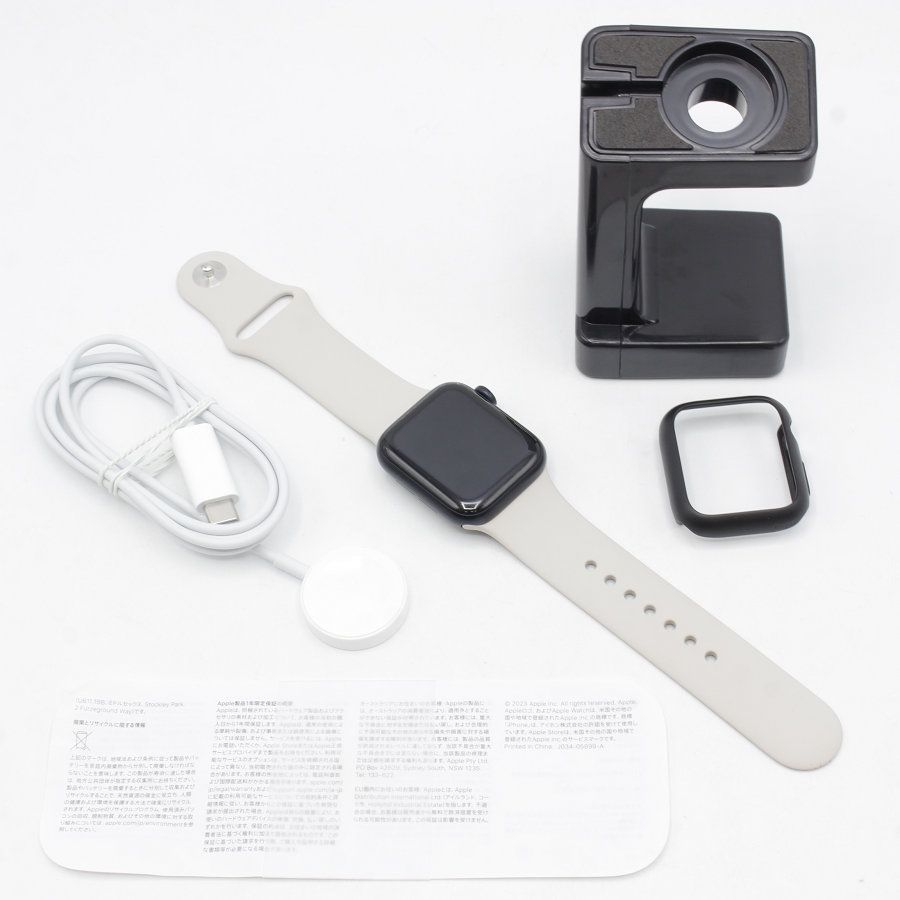 美品】Apple Watch SE 第2世代 40mm GPS ミッドナイトアルミニウム