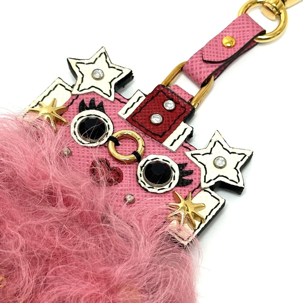 ❤️PRADA❤️ロボット/サフィアーノ レザー/ブラック&ピンクMXR ❤️PRADA❤️ロボット/サフィアーノ レザー/ブラック&ピンクMXR