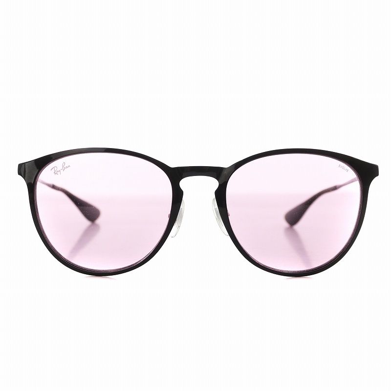 Ray-Ban RB3539 EVOLVEサングラス 黒/ピンクレンズ レイバン RAY BAN ERIKA METAL EVOLVE サングラス 調光レンズ 54
