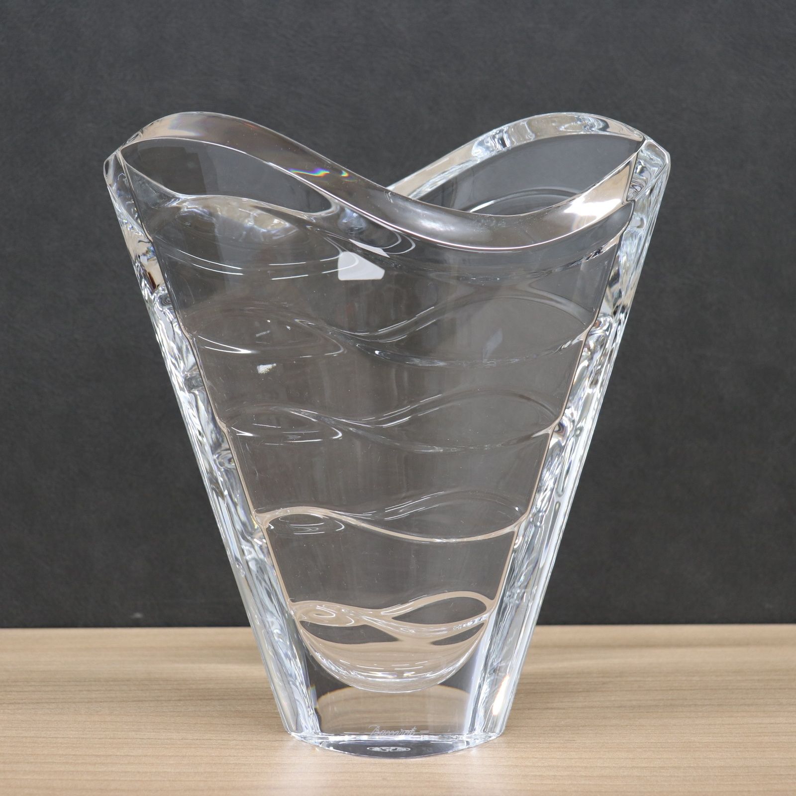 美品 Baccarat バカラ ハーモニー ビゾー フラワーベース クリスタル