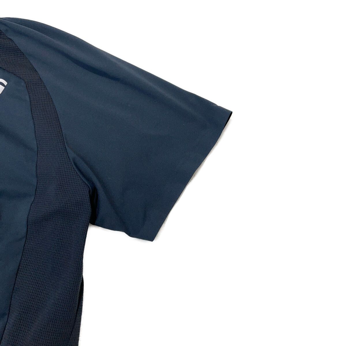 PGG メンズポロシャツ ネイビー サイズ6 メンズ ピージージー PGG 半袖ポロシャツ 6(LL) 紺 ネイビー メッシュ