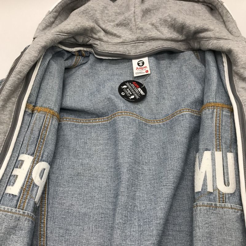 A BATHING APE デニムジャケット AAPLJM7354XXE フーディット