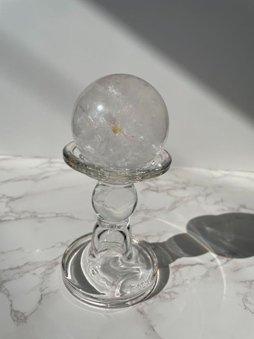 水晶☆クリアクォーツ☆スフィア☆水入り☆台座つき☆ コレクション クリアクォーツ・スフィア エンジェルオーラクリア
