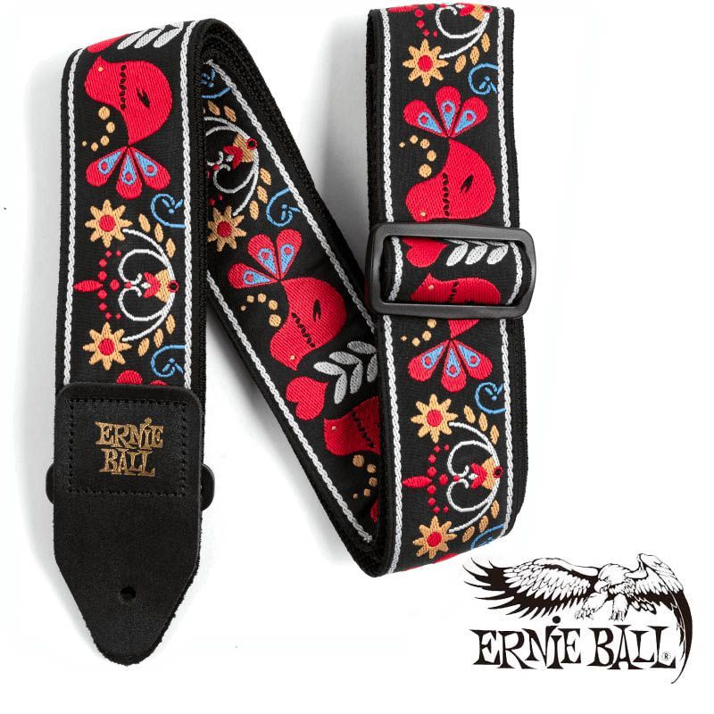 ERNIE BALL/Jacquard Strap REDBIRD RISING [#4667]〈アーニーボール