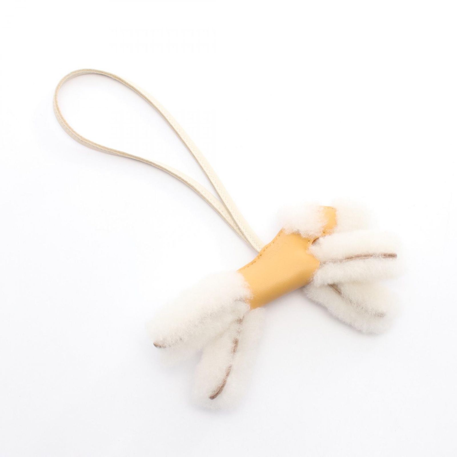 エルメス HERMES チャーム バディチャーム パイユ クレ ムートン バディチャーム パイユ クレ レディース