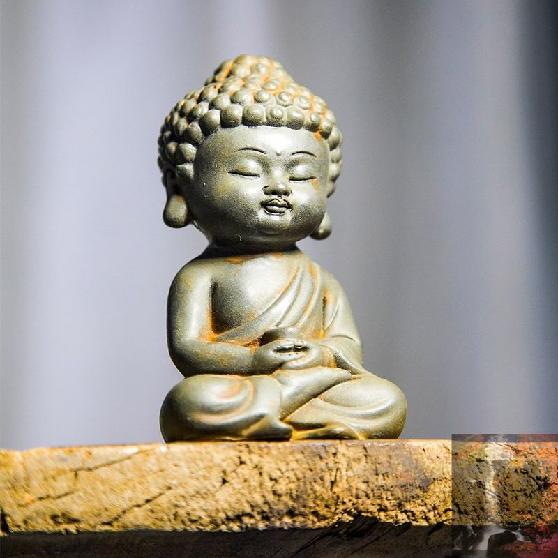 仏像 置物 オブジェ 送料無料 仏像香る檜（ひのき）・三面大黒天3.5寸