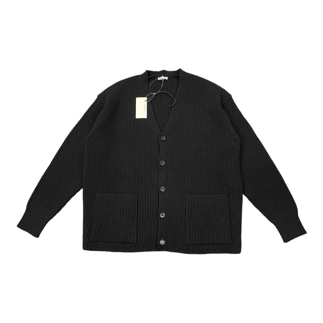 AURALEE 22AW リブニット ビッグ カーディガン A22AC01RK - 買取MOTTO