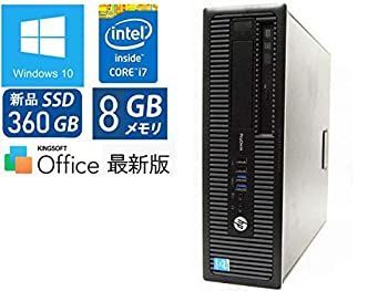 中古】 SSD 360GB【Win10 Pro】 HP ProDesk 600 G1 (SFF) 高性能Core