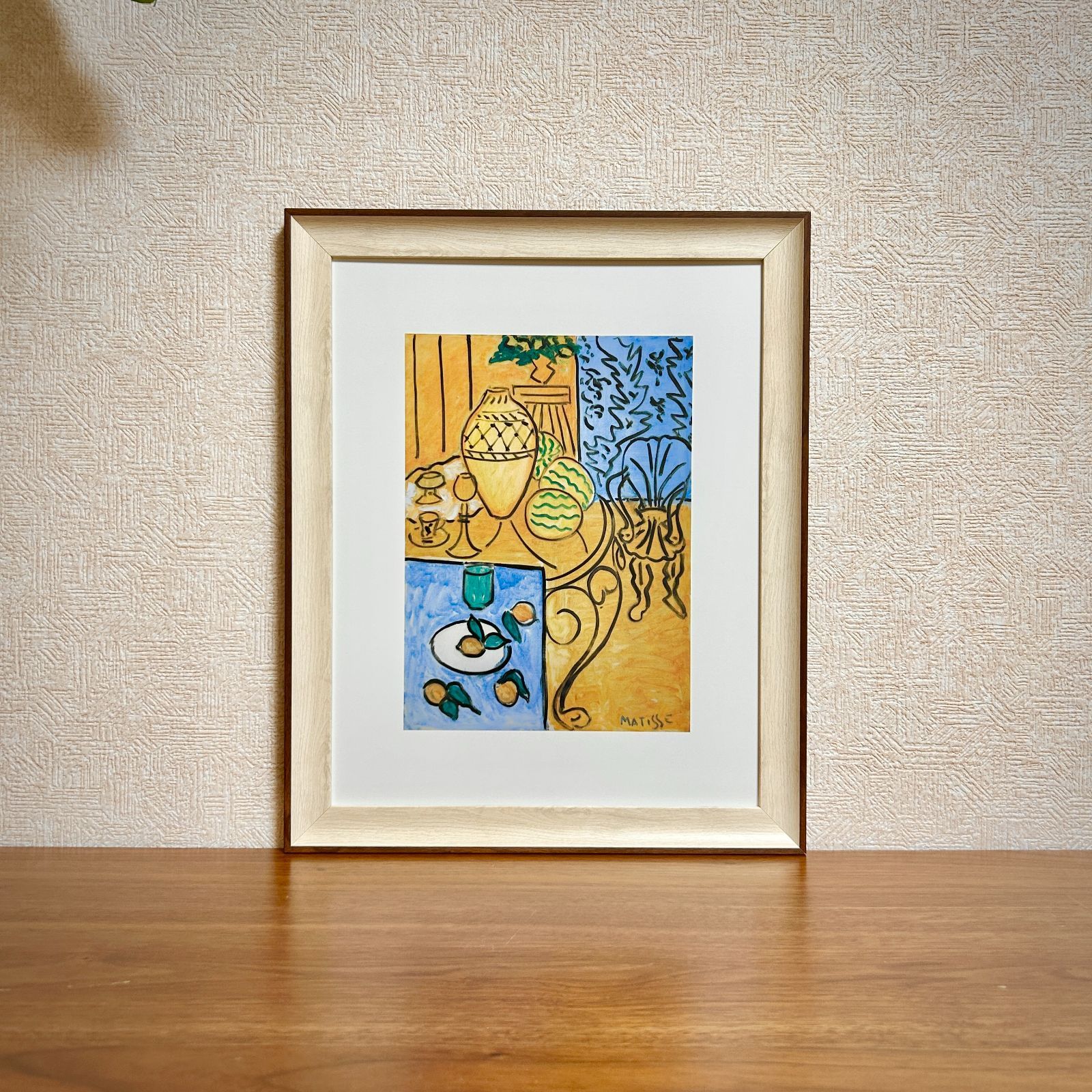 【額縁付き】A2 ポスター マティス Henri Matisse ③ アンリ・マティス 「音楽」アートポスター（フレーム付き