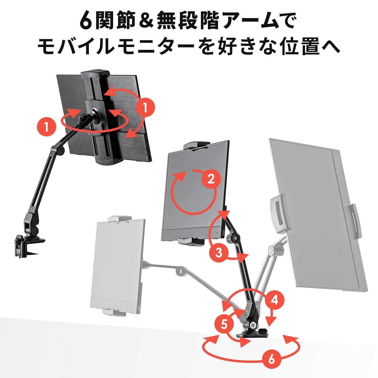 モバイルモニタースタンド