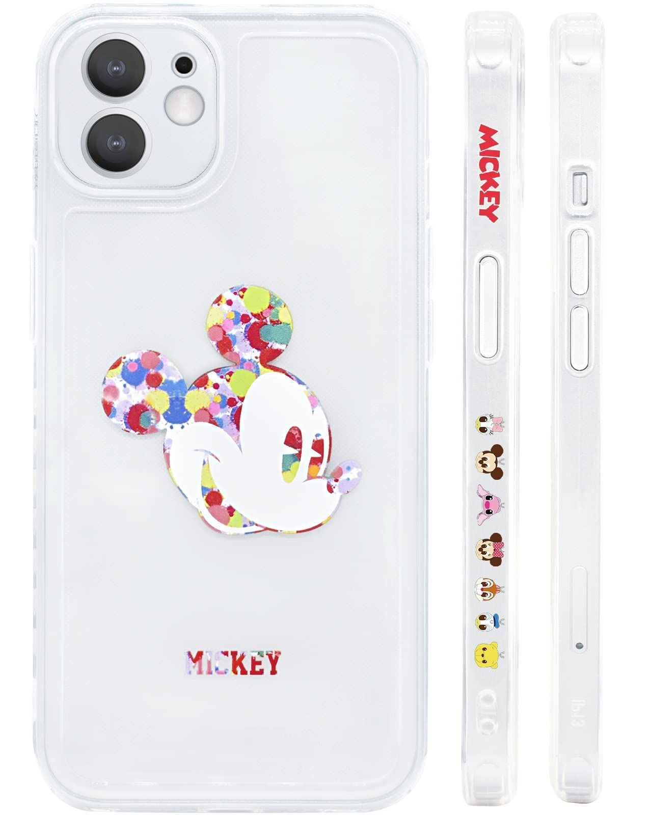 【数量限定】mini mini iPhone12 iPhone12 5.4インチ サイドデザイン 透明なシェル 指紋防止 ワイヤレス充電対応 レンズ保護 TPU 用 用 側面設計 【全機種対応】 かわいい カバー ミニ アイフォン12 ス