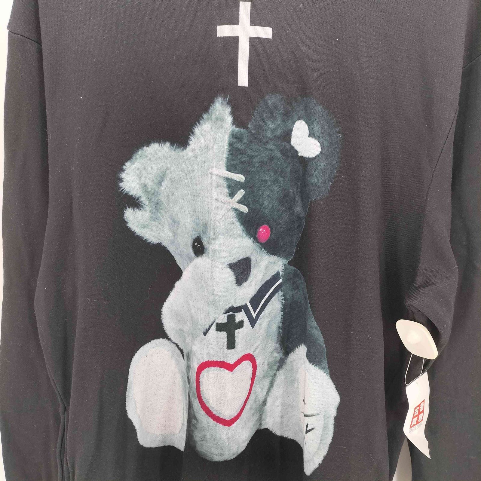 TRAVAS TOKYO ファーフーディーパーカー グレー TRAVAS TOKYO ドリップ