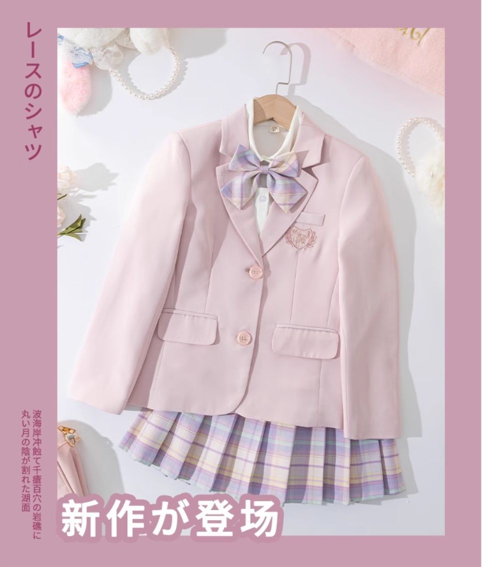キッズスーツ 入学式 卒業式 制服 ジャケット 女の子 ゆったりサイズ JK 発表会 中学生 セット 大きいサイズ 七五三お受験 ピンク 小学生 ジュニア
