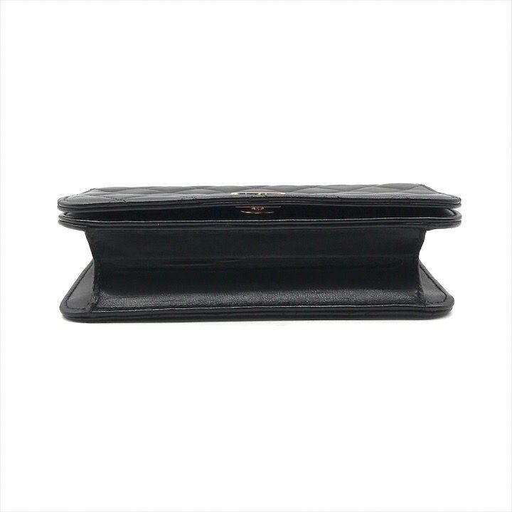 美品 CHANEL シャネル ココマーク ミニ マトラッセ ラムスキン  