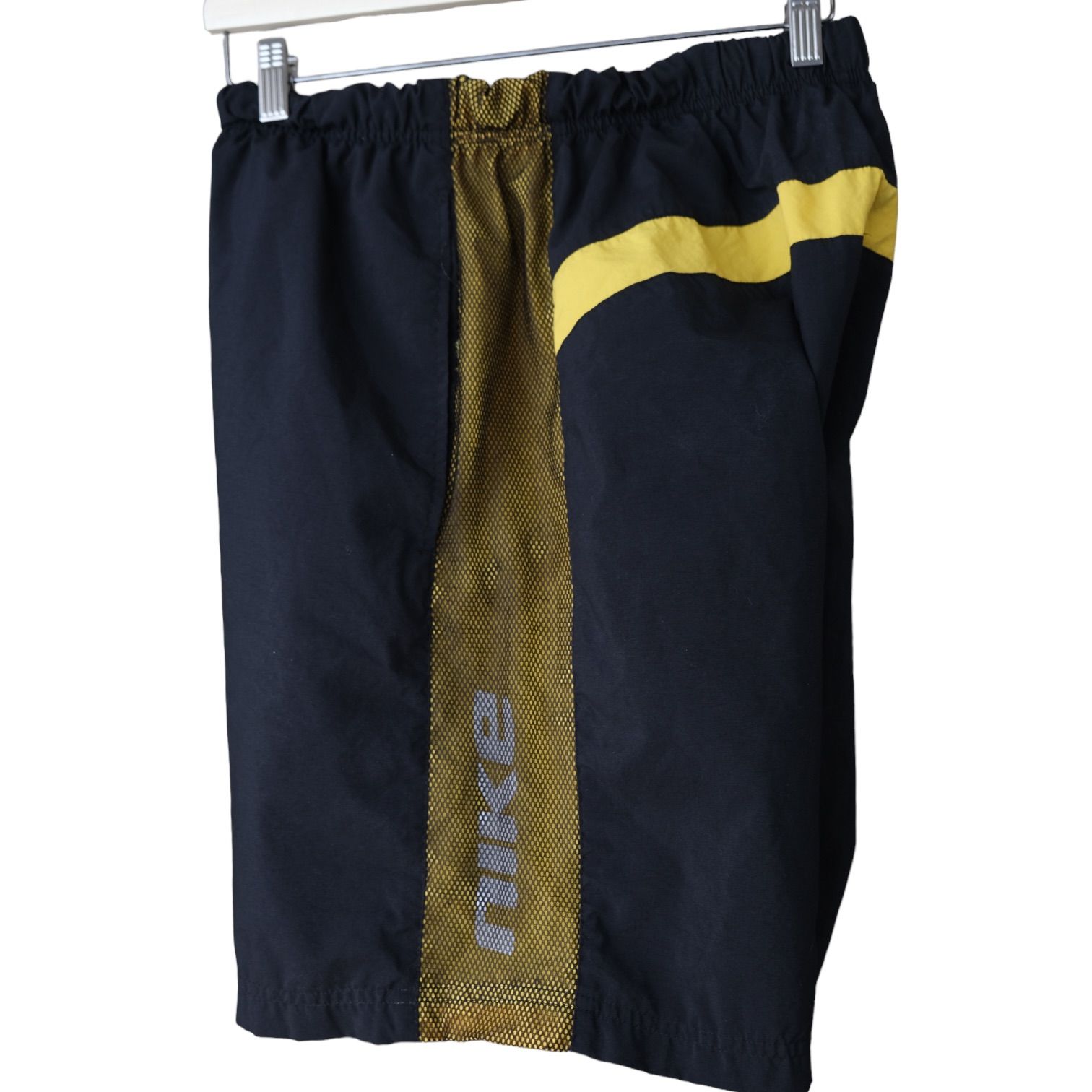 00s Nike Yellow Line Swim Shorts