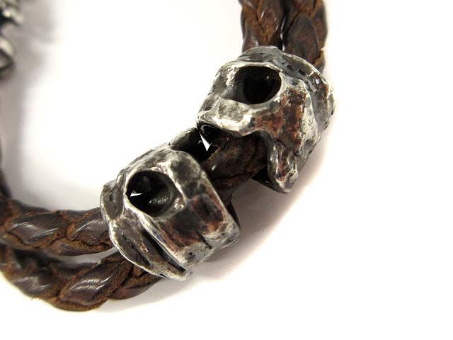 ナグァールシルバー&レザーブレスレット nagual ナグァール