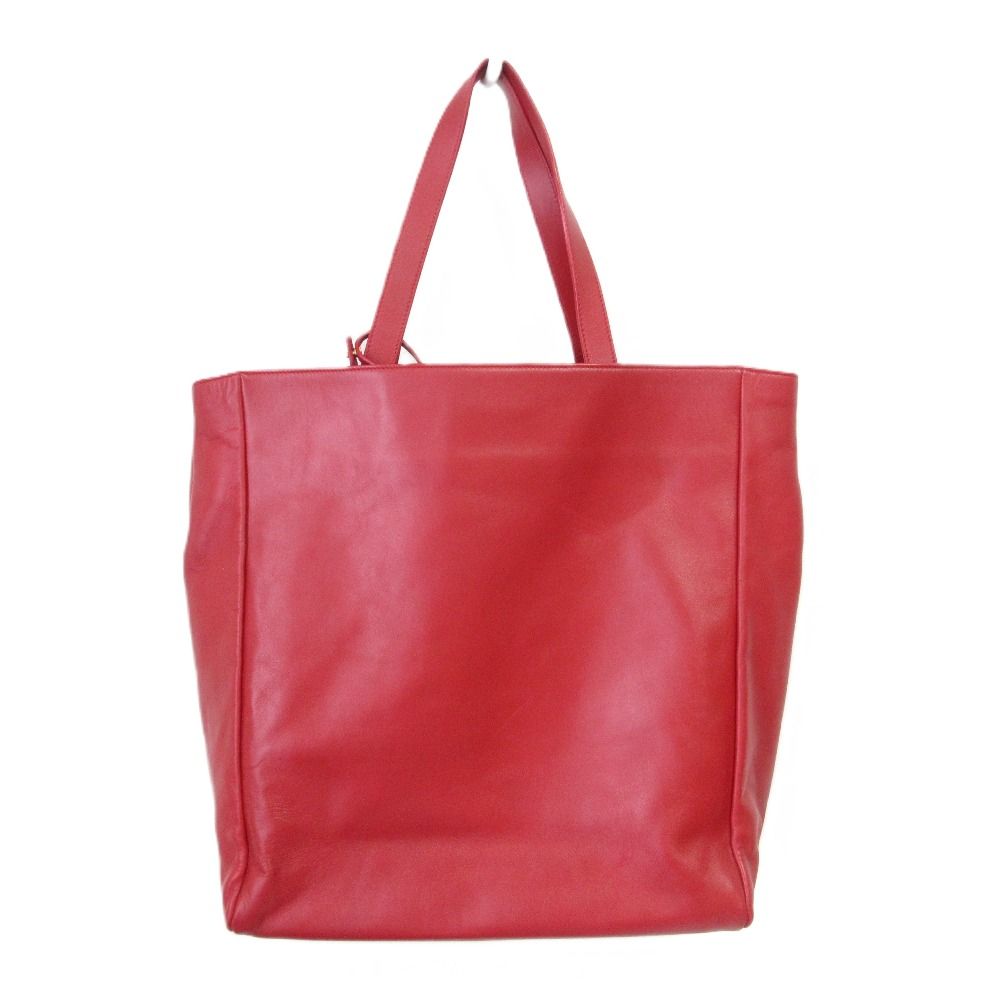 サンローラン リバーシブル トートバッグ 318340 レッド レザー