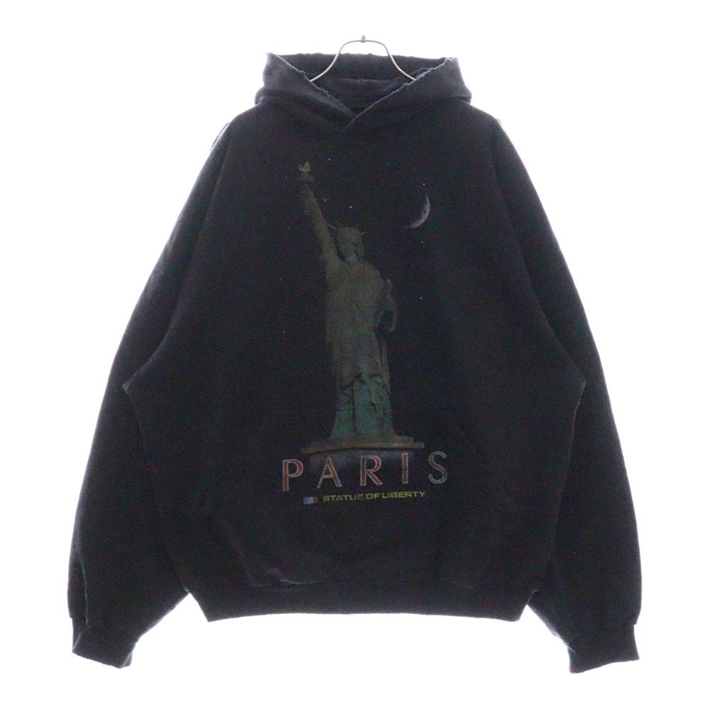 24PF new/BALENCIAGA パリリバティパーカー Hoodie Black 24PF new/BALENCIAGA パリリバティパーカー Hoodie Black