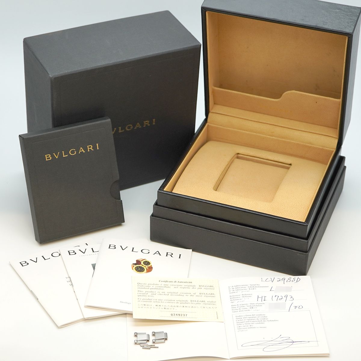 5wwi0189 ブルガリ ディアゴノ LCV29S 黒文字盤 腕時計 レディース