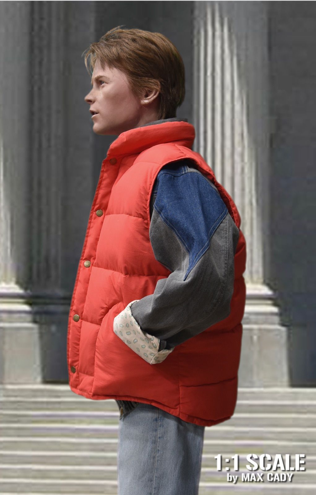 バック・トゥー・ザ・フューチャー風 ダウンベスト - メルカリ