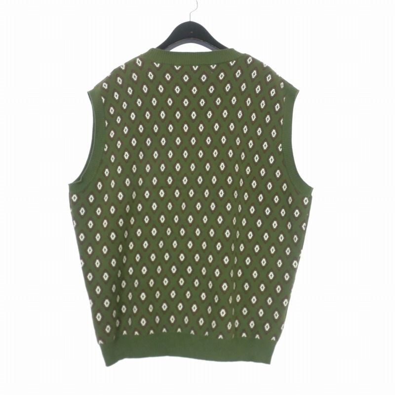 TTT_MSW ティーモダンストリートウェア 23SS Diamond knit polo vest