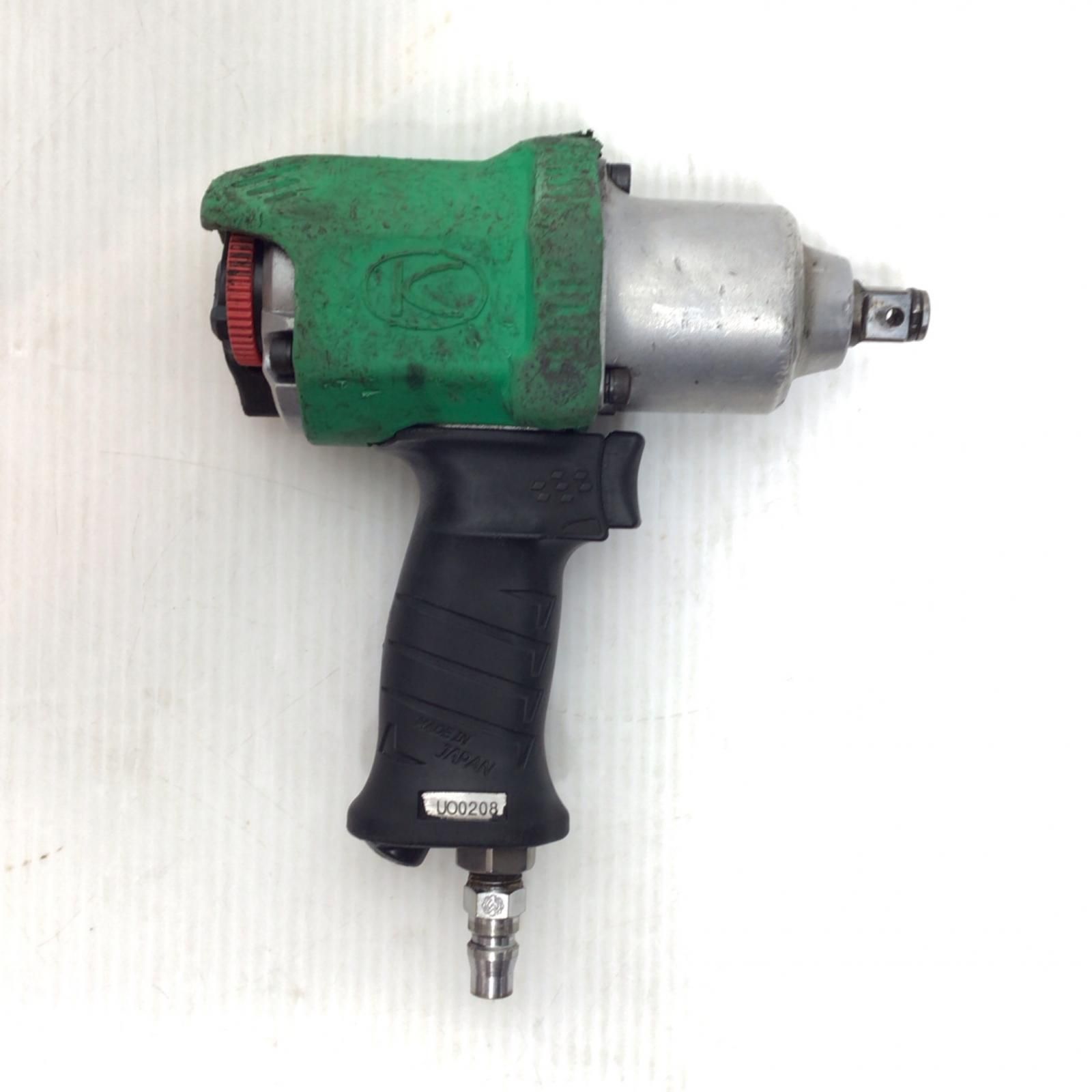 職人の ΘΘ空研工業 エアインパクトレンチ 程度C 本体のみ 常圧 使用感有 KW-1600proZ グリーン 【在庫限りの大特価】