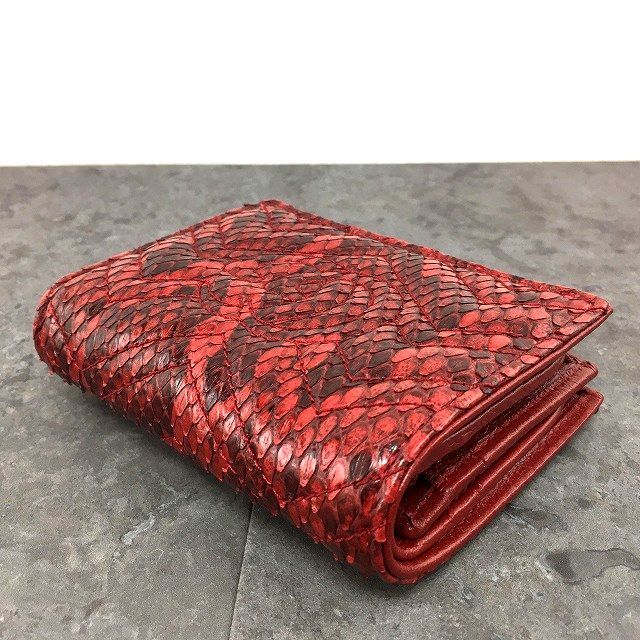 247 送料込み！ 美品 GUCCI コンパクトウォレット 466492 パイソン  