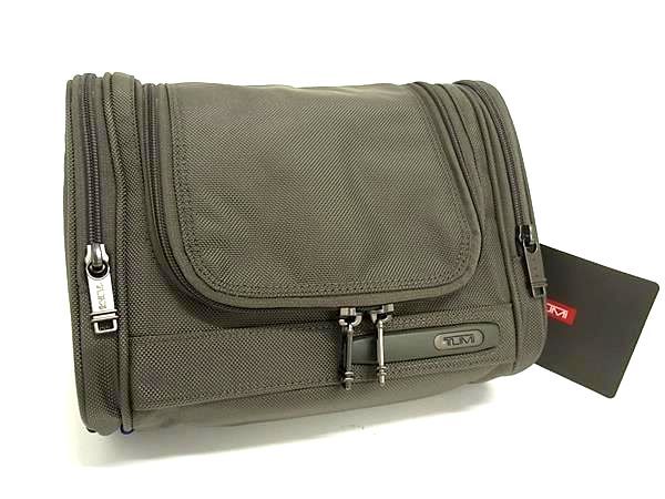 新品未使用 TUMI トゥミ ナイロン トラベルポーチ マルチケース メンズ レディース グレー系 FI5063