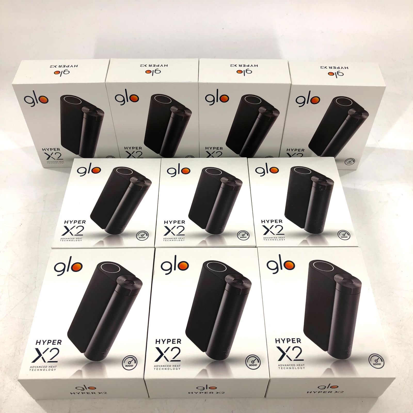 glo Hyper X2 グローハイパーエックスツー 本体 ブラック 電子タバコ 10点 OE-622