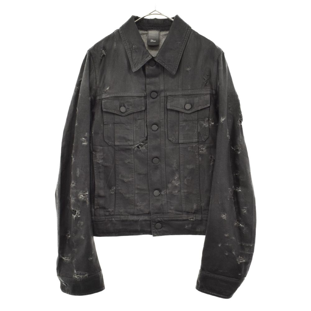 Dior HOMME (ディオールオム) 04SS Destroy Denim Jacket 4EH1049686