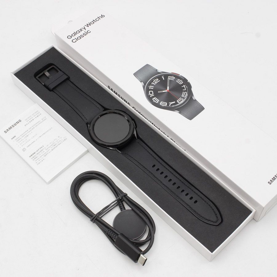 美品】SAMSUNG Galaxy Watch6 Classic 43mm SM-R950NZKAXJP ブラック 