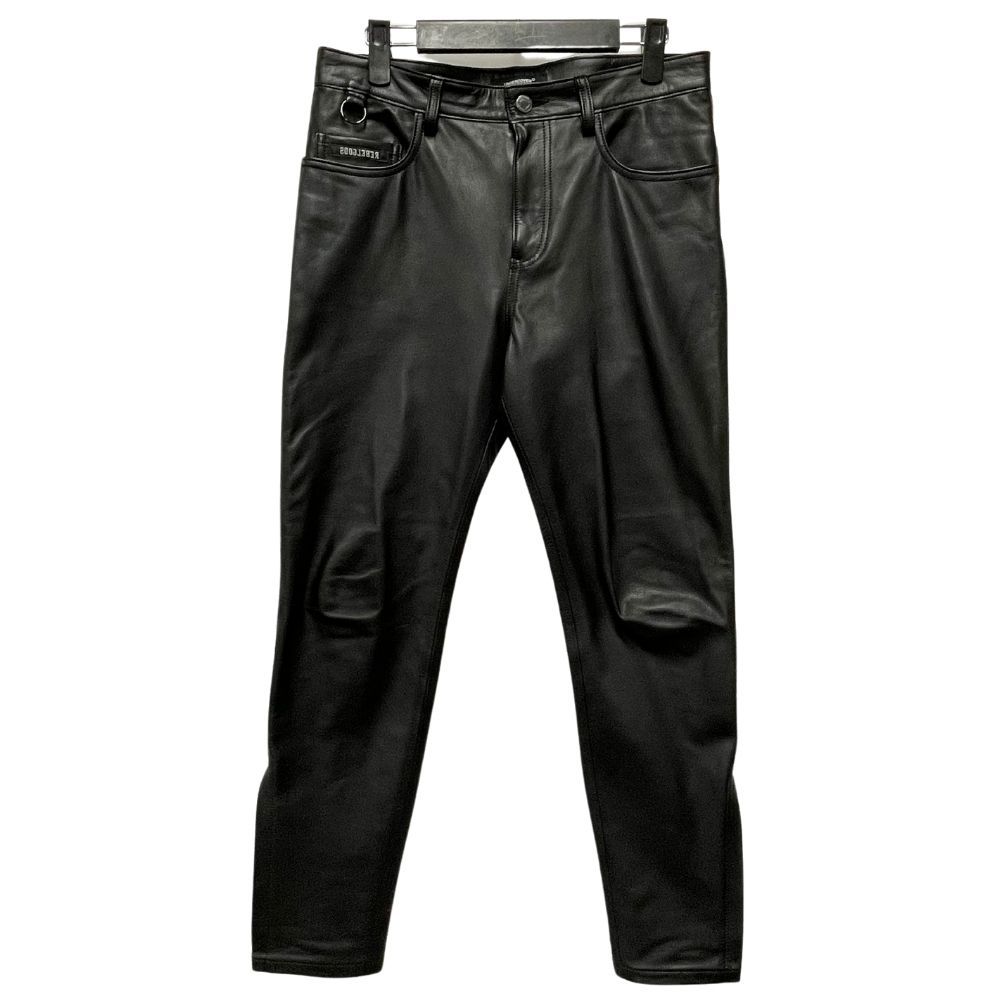 UNDERCOVER アンダーカバー 品番 UC1D4501-2 REBELGODS LEATHER PANTS 5POCKET レザーパンツ ブラック サイズ3 正規品 / 34964