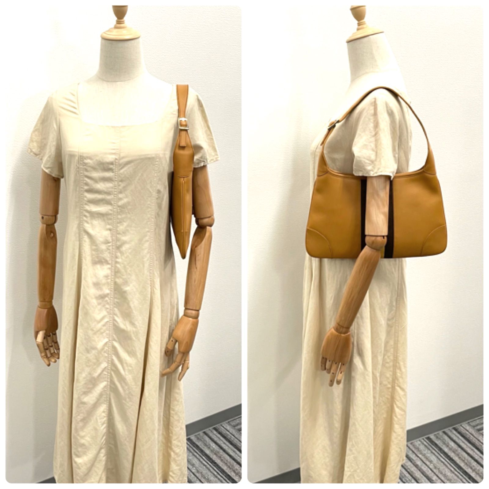 GUCCI グッチ ジャッキー ワンショルダーバッグ レザー ライト