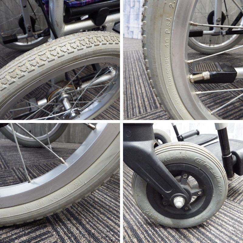 アルミ製介助式車椅子