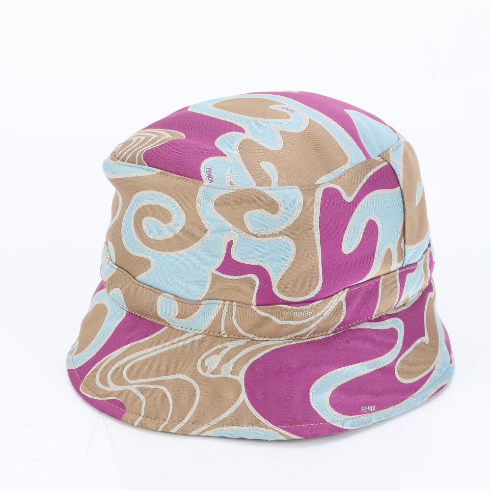 フェンディ マーブル バケット ハット ファッション 帽子 レディース EEE CQ7-2