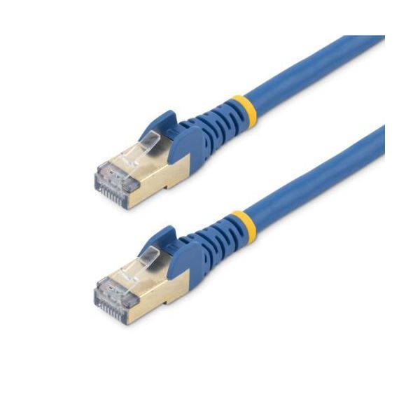 StarTech.com カテゴリ6A LANケーブル ツメ折れ防止カバー付き STP 5m ブルー 6ASPAT5MBL1本