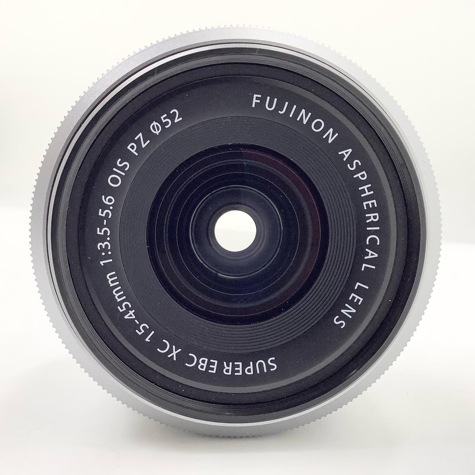 【全額返金保証】【最速発送】FUJIFILM XC 15-45mm F3.5-5.6 OIS PZ シルバー 動作確認済