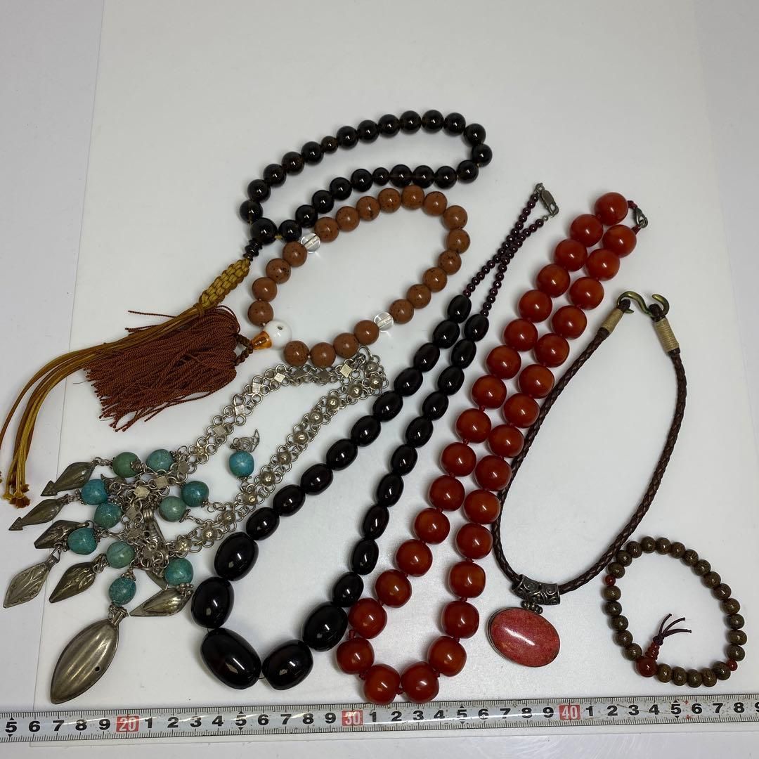 時代 玉ネックレス 念珠等 435g 東さ6-0916ア㉗