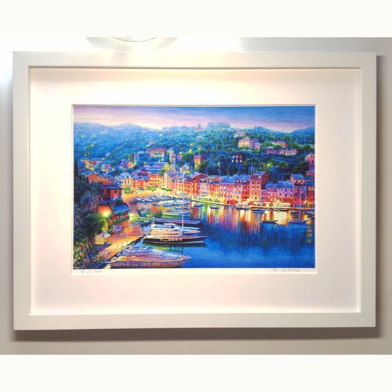 イタリア ポルトフィーノ 絵画 水彩画 アクリル画 ヨーロッパ 風景画 地中海 イタリア ポルトフィーノ ヨーロッパ 地中海 風景画 絵画 版画