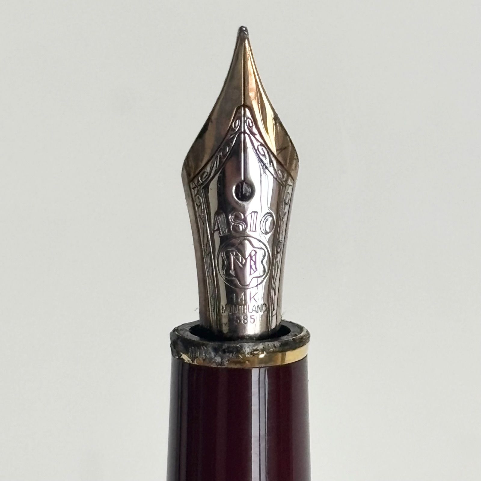 Mont Blanc|モンブラン|万年筆|マイスターシュテュック|4810|585|14K|ボルドー|文房具|筆記用具|