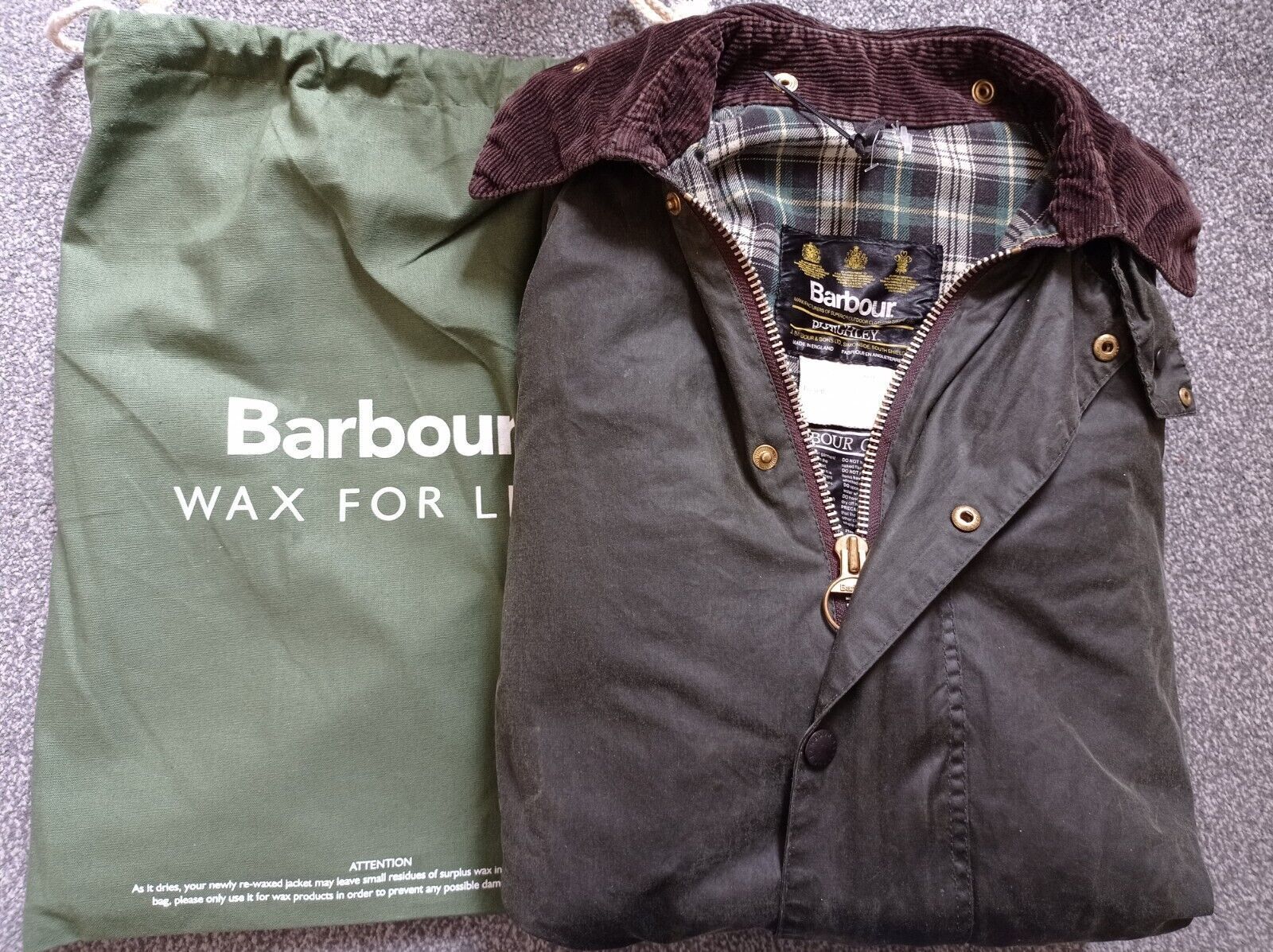 ☆1988年製☆レアモデル☆ Barbour Burghley バブアー バーレー ロング