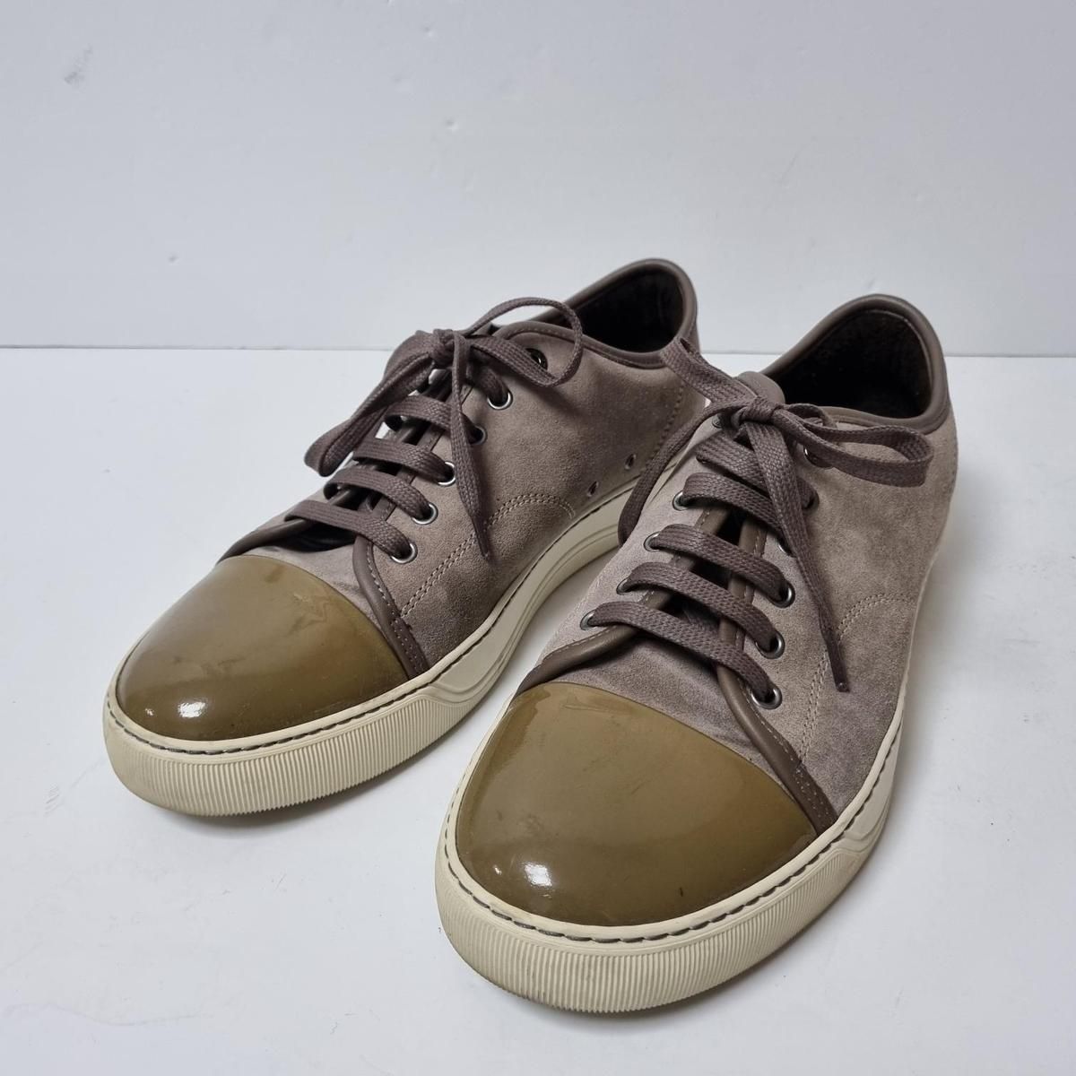【Bunjang商品韓国直送】LANVIN(ラバン) スニーカーズ ベロア ブラウン （ 255 ） 済州ビンテージ・ディストリクト・フェスティバル・クラブ