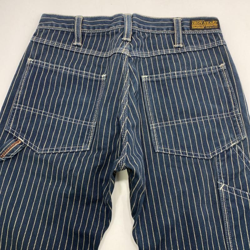 中古】IRON HEART ウォバッシュ ペインターデニム インディゴ W30